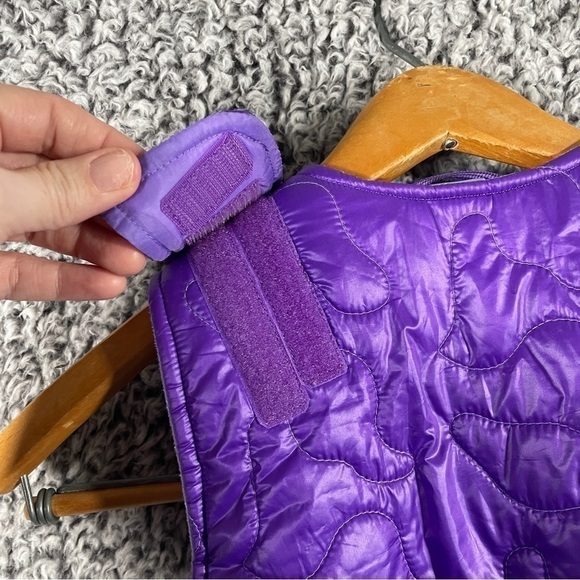 Obermeyer I-Grow Bib Snowsuit Girl's Size 4 Adjustable Ski Suit Purple Winter - Picture 5 of 11